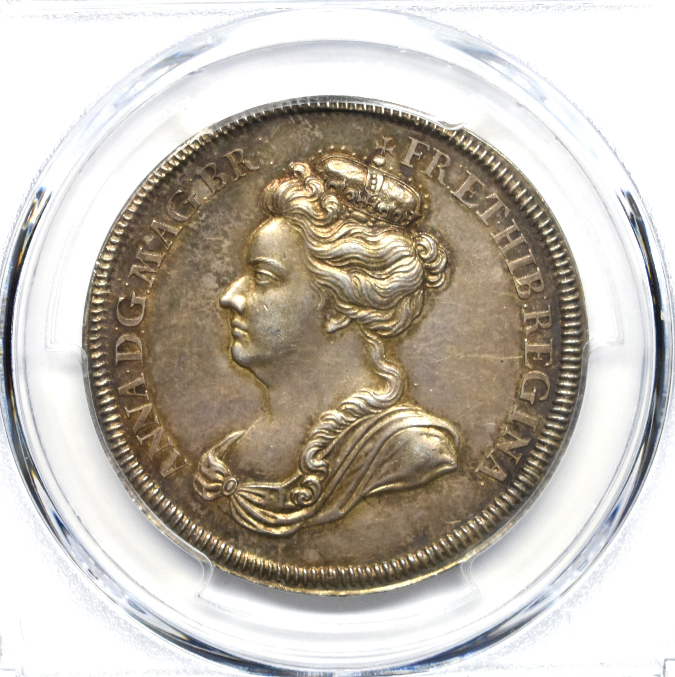 Sold】【最高鑑定】1702年 アン女王 イングランド王 即位銀メダル MS63